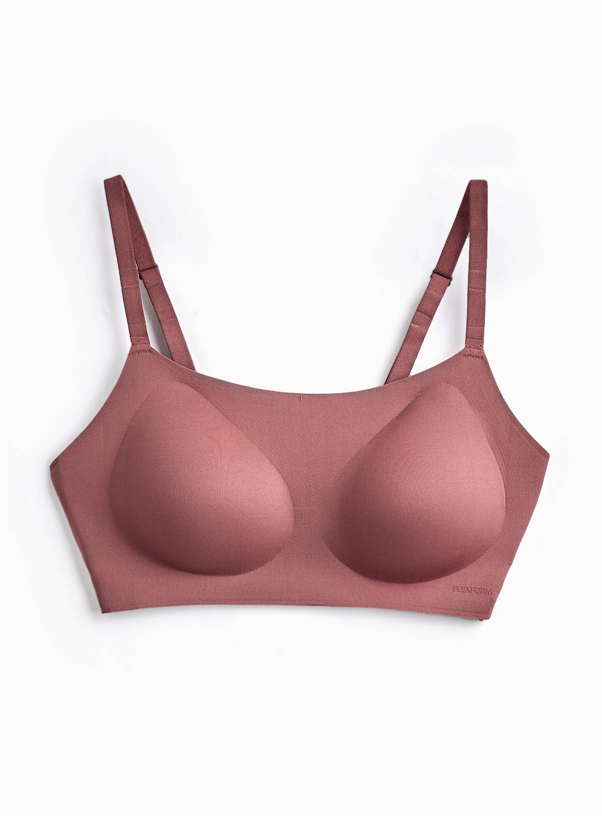 Rose Brown Flexform™ Bonded Scoop Neck Bralette XS - Image 3